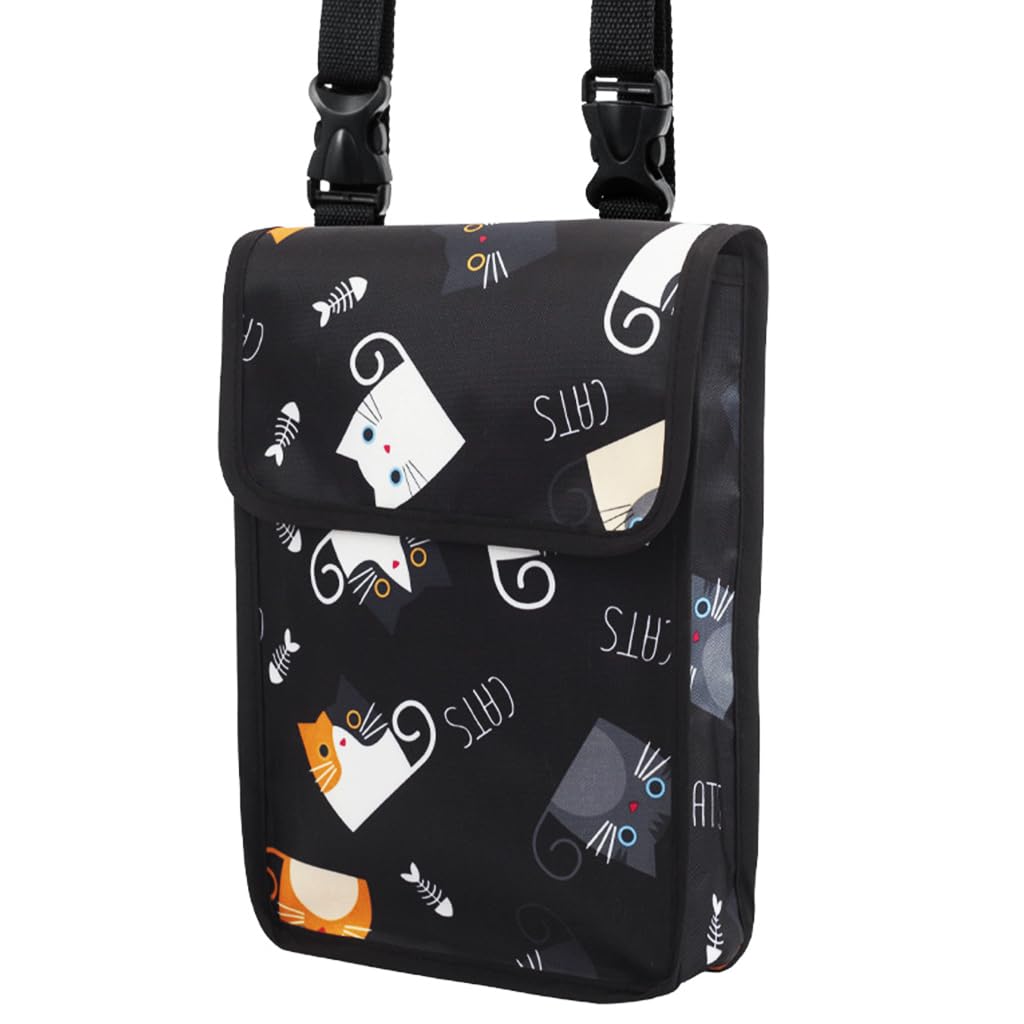Proberos Handlebar Bag Scooter Bag Waterproof Oxford Cloth Bag Stroller Hanging Bag with Adjustable Quick Release Buckle Fashion Print Accessory Bag for Bike, Scooter, Stroller, 21x28cm Proberos Handlebar Bag Scooter Bag Waterproof Oxford Cloth Bag Stroller Hanging Bag with Adjustable Quick Release Buckle Fashion Print Accessory Bag for Bike, Scooter, Stroller, 21x28cm